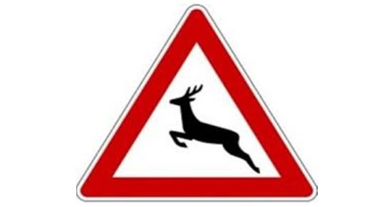 Verkehrszeichen Wild
