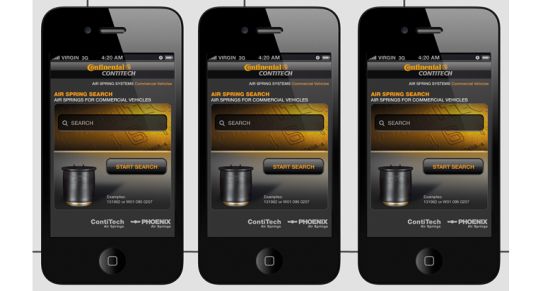 Die ContiTech Web-App für das Ersatzgeschäft kann durch das Scannen des entsprechenden QR-Codes auf Informationsbroschüren direkt auf das Smartphone geladen werden.