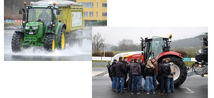 KÜS Fahrtraining für landwirtschaftliche Fahreuge