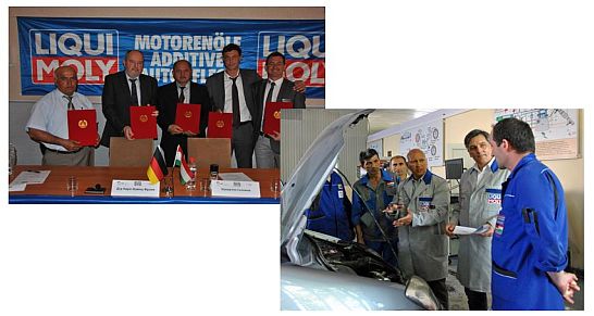 Mechanikerausbildung in Tadschikistan - LIQUI-MOLY