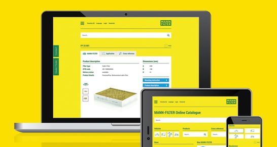 Online-Katalog von MANN-FILTER