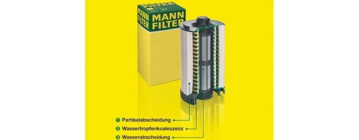 Neuer Kraftstofffilter von MANN-FILTER